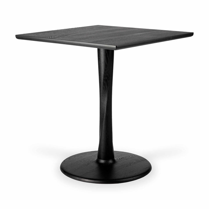 Torsion Square Dining Table (Oak Black, 70cm)