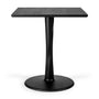 Torsion Square Dining Table - Oak Black / 70cm