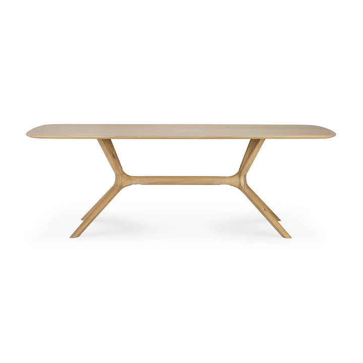 X Rectangle Dining Table (Oak, 224cm)