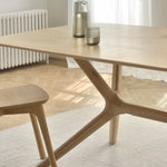 X Rectangle Dining Table (Oak, 224cm)