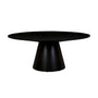 Classique Round Dining Table - Matt Dark Oak / 6-8 Seater
