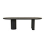 Seb Oval Dining Table - Black Oak / 4-6 Seater