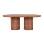 Seville Tile Oval Dining Table - Burnt Sienna Tile / Burnt Sienna