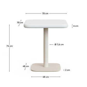 Dina Outdoor Square Dining Table