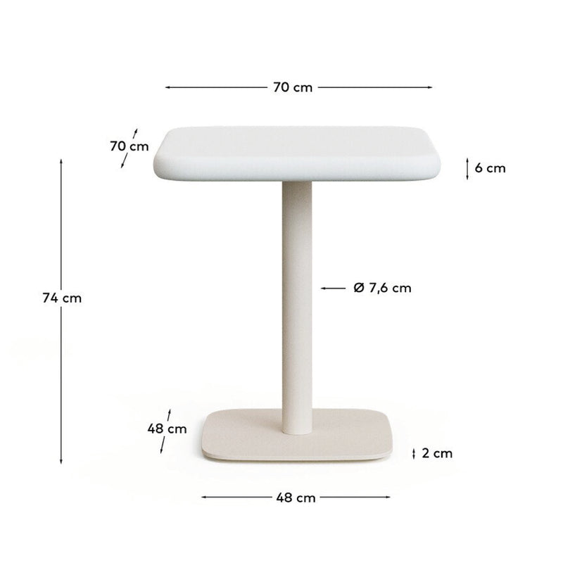 Dina Outdoor Square Dining Table
