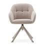 Dorina Swivel Dining Chair - Beige