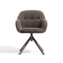 Dorina Swivel Dining Chair - Brown