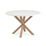 Argo Round Table - White / Wood Effect