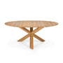 Circle Outdoor Round Dining Table (Teak, 163cm) - Circle Outdoor Round Dining Table (Teak, 163cm)
