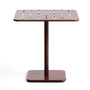 Brai Outdoor Dining Table (70cm) - Burgundy