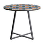 Tella Outdoor Round Dining Table - Multicolour / 90cm