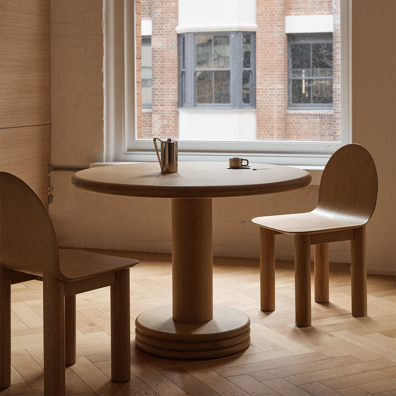 Oak / 105cm Diameter