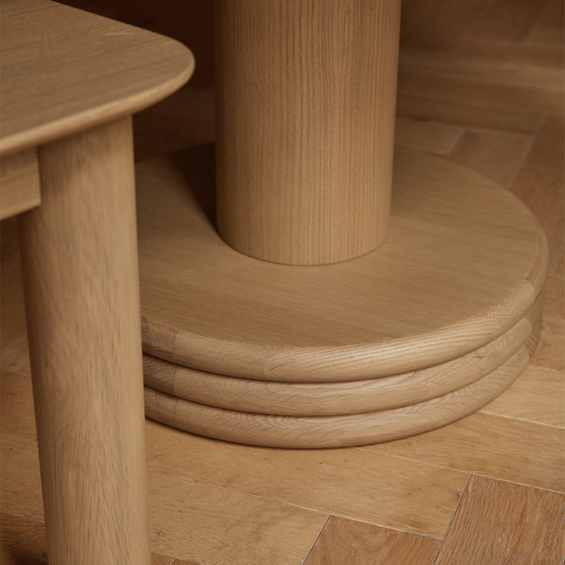 Oak / 105cm Diameter