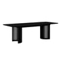 Casablanca Timber Extendable Dining Table - Black Oak