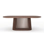 Casablanca Oval Dining Table (220cm) - Walnut