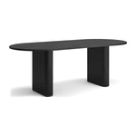 Noir Oval Dining Table (220cm, Black Oak)