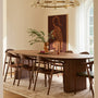 Noir Oval Dining Table (280cm) - Walnut
