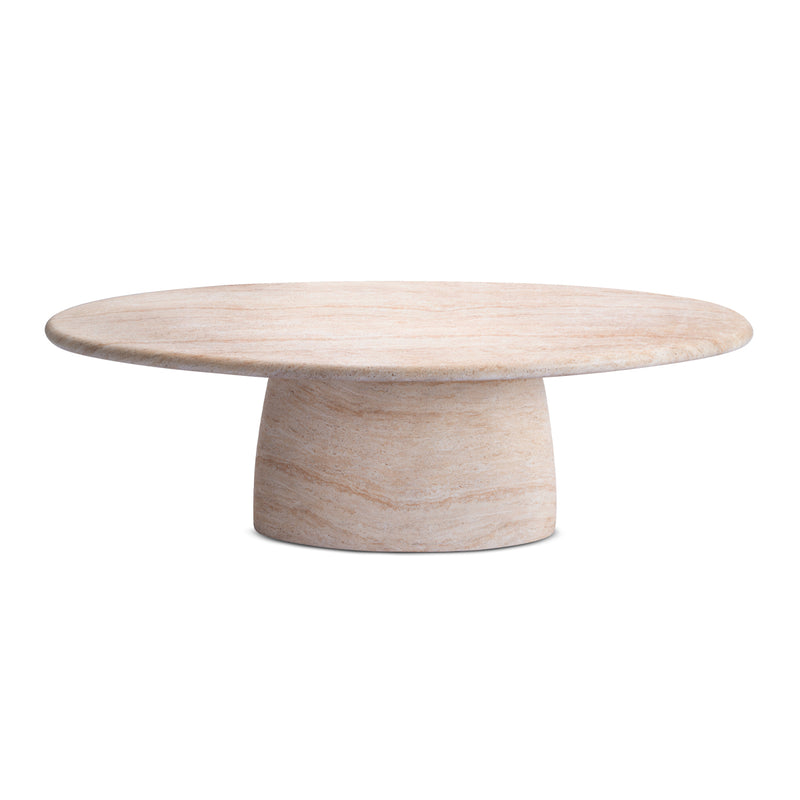 Azzura Dining Table (Travertine Finish, 240cm)