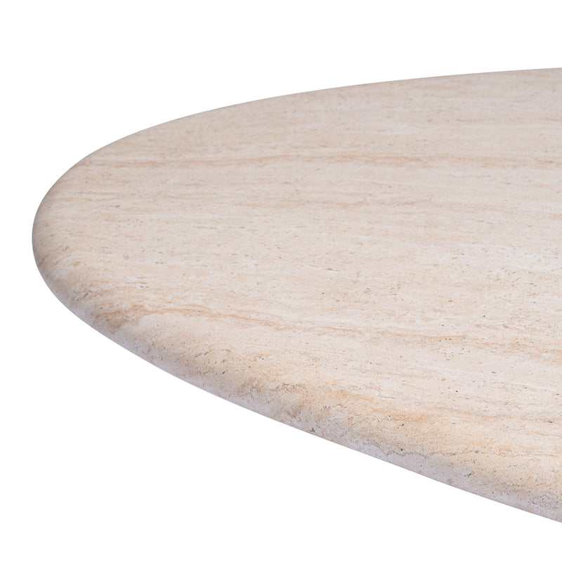 Azzura Dining Table (Travertine Finish, 240cm)