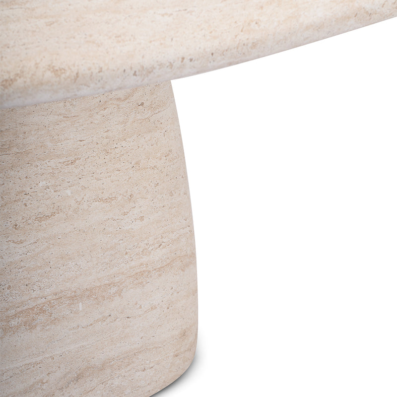 Azzura Dining Table (Travertine Finish, 240cm)
