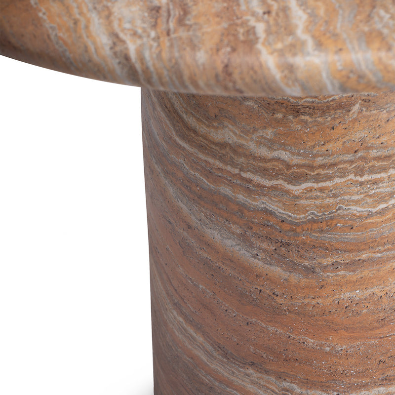 Terracotta Travertine Finish