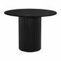 Cosmos Timber Dining Table - Black Oak / 105cm