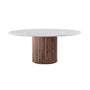 Cosmos Marble Dining Table - Walnut / 150cm