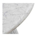 Cosmos Dining Table (White Oak, Carrara Marble, 105cm)