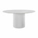 Cosmos Dining Table (White Oak, Carrara Marble, 150cm)