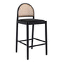 Capri Arch Bar Stool - Charcoal Boucle / Black
