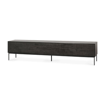 Grooves 1 Flip-down Door & 2 Drawer TV Unit