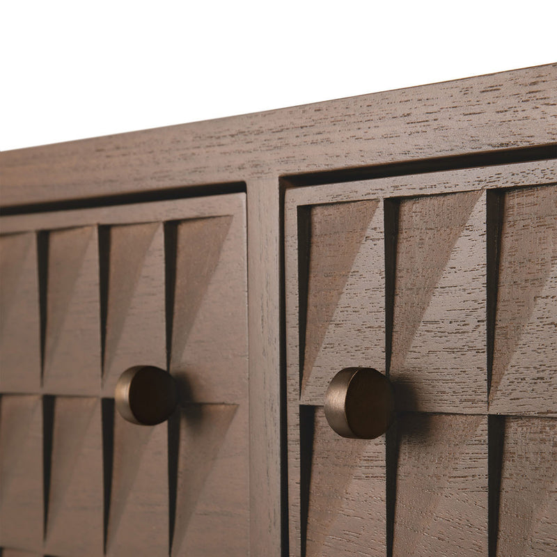 Varnished Teak Brown/2 Door