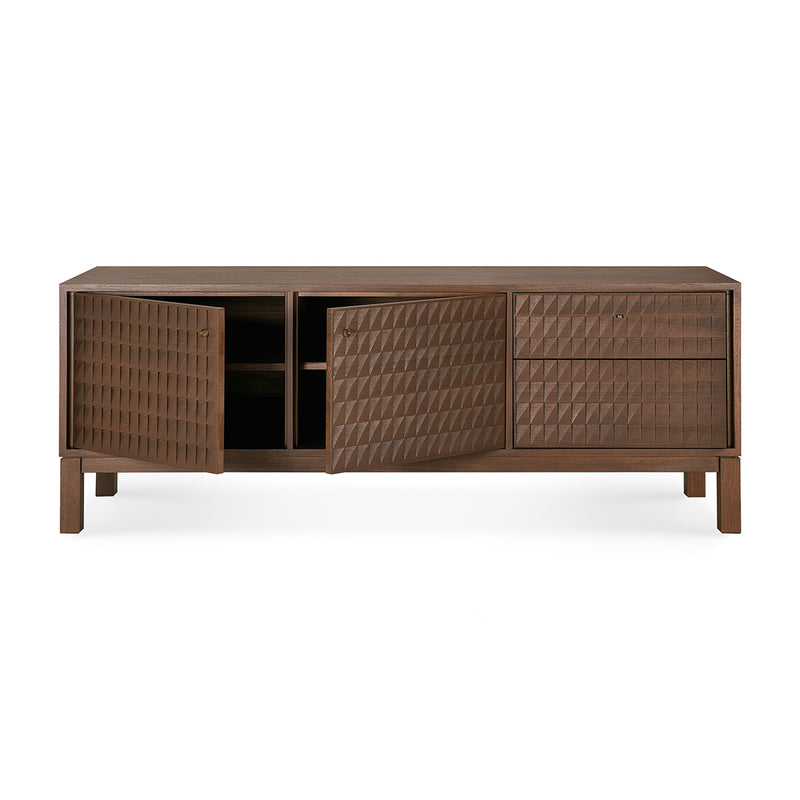 Varnished Teak Brown/2 Door