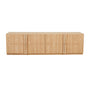 Kin 4 Door Entertainment Unit - Natural Ash