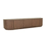Oberon Crescent Entertainment Unit (210cm) - Smoked Ash / 210cm
