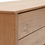 Alguema 3 Drawer Oak TV Stand