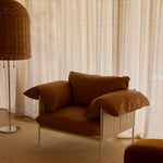 Alva Nougat Frame Armchair