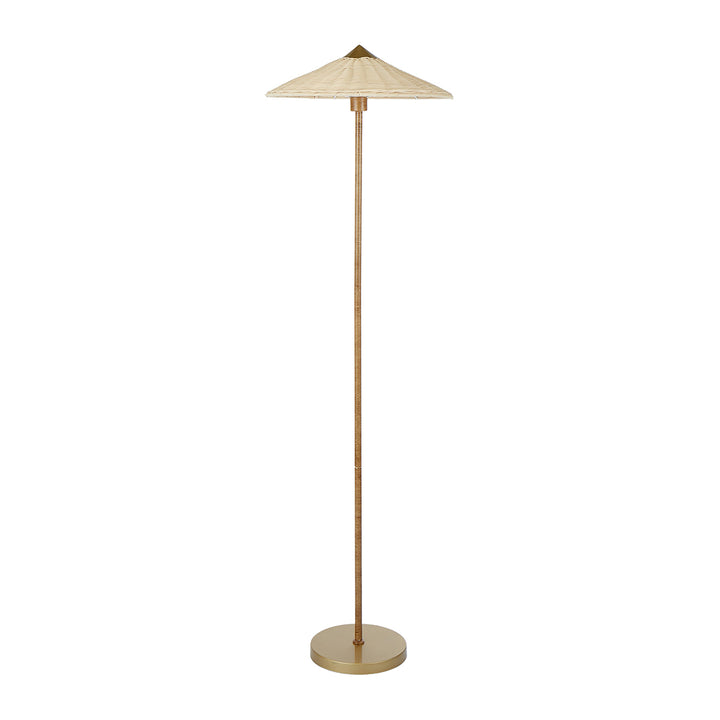 Rattan Conical Floor Lamp
