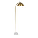 Atticus Floor Lamp (Brass, White)
