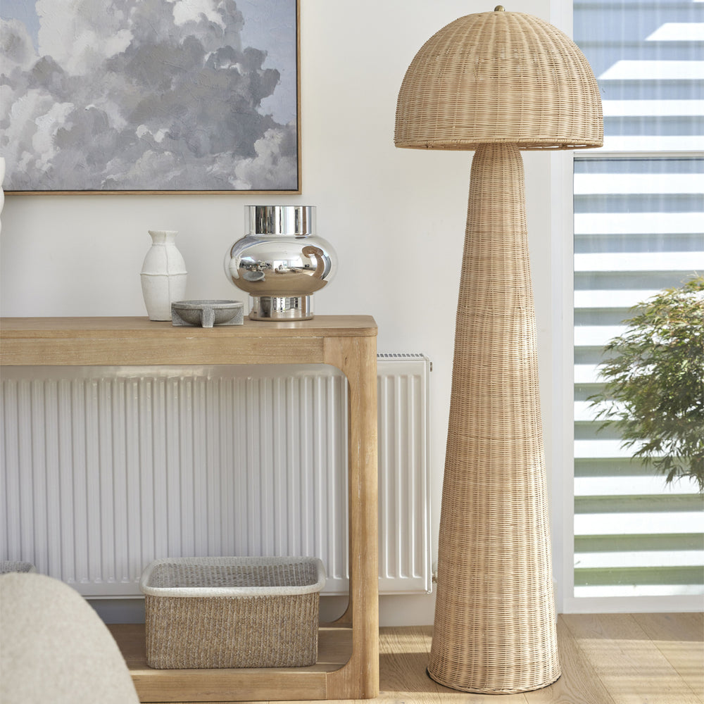 Collaroy Rattan Floor Lamp (Natural)