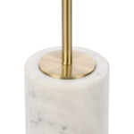 Tillie Floor Lamp (White &amp; Brass)