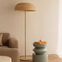 Valentina Marble Floor Lamp - Travertine
