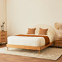 Harlo King Bed Head - White Boucle