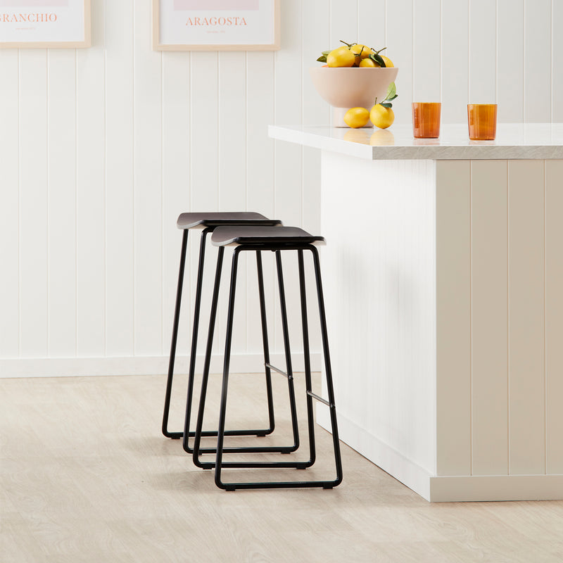 Hendrix Backless Bar Stool (Black)