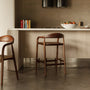 Noris Timber Bar Stool - Walnut