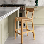 Fitzroy Rattan Bar Stool With Backrest