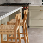 Fitzroy Rattan Bar Stool With Backrest