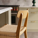 Fitzroy Rattan Bar Stool With Backrest