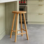 Finland Timber Bar Stool - Oak / 75cm
