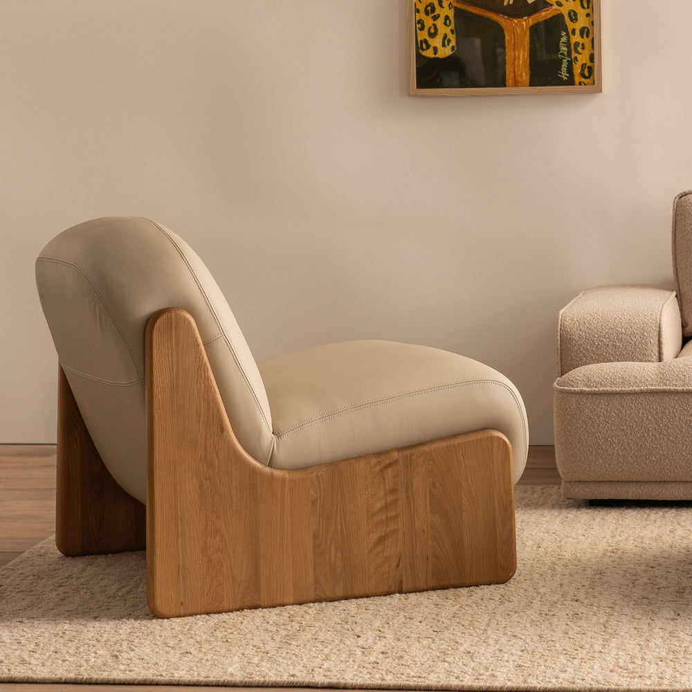 Almond Leather / Oak